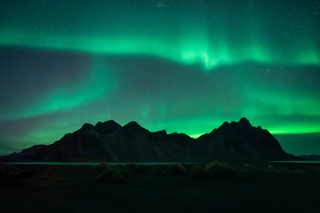 Aurora at Vestrahorn Mountain Tales and Trails