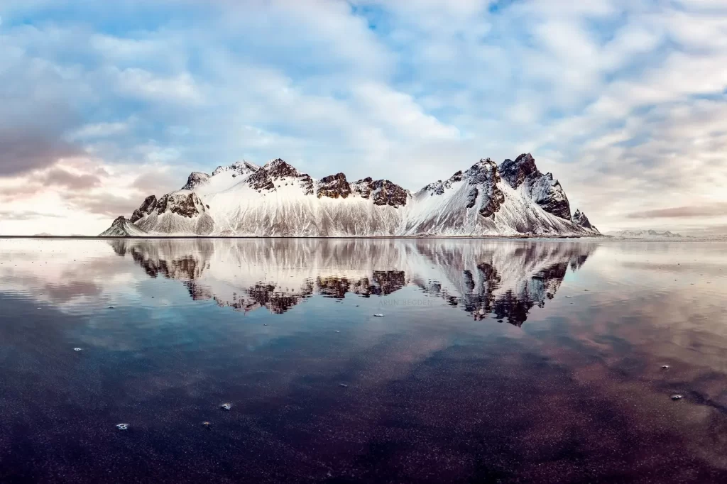 Sunrise at Vestrahorn mountain Tales and Trails